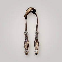 Hand Tooled Feather Single Ear