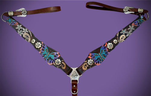 Hand Tooled Breast Collar