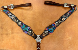 Hand Tooled Breast Collar