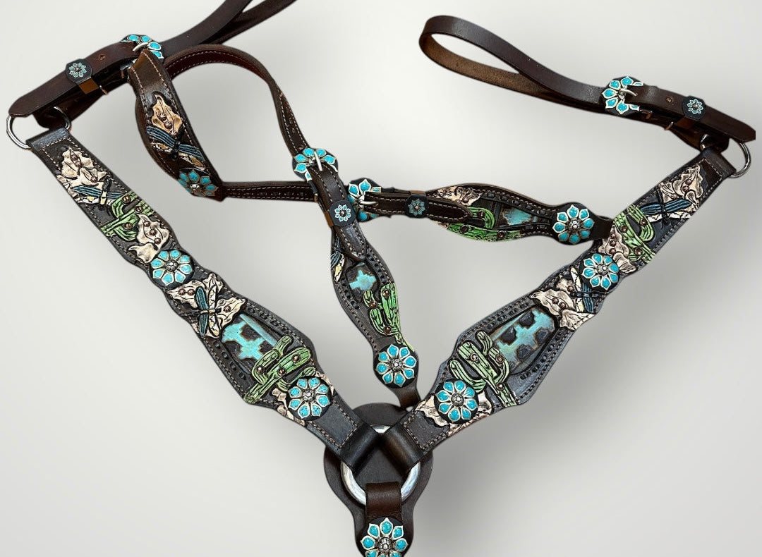 Hand Tooled Tack Set