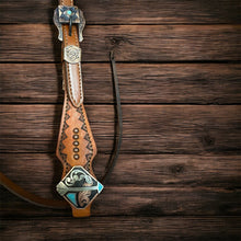 Hand Stamped Browband Headstall