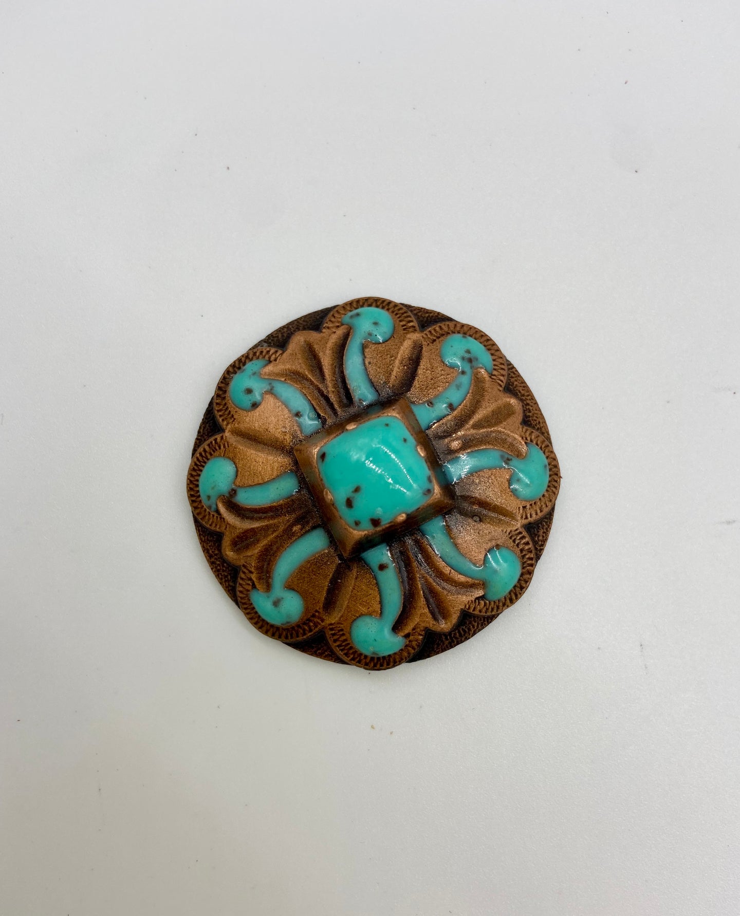 Copper and Turquoise Concho